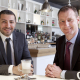 Ash Afzalania ( Elysium Group ) left with Andy Eadie ( NatWest ) right.